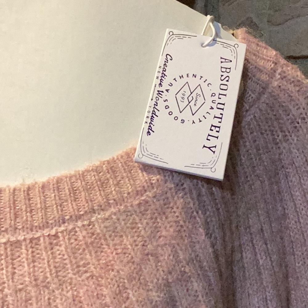 Absolutely Soft Pink Ribbed Sweater - Picture 2 of 7